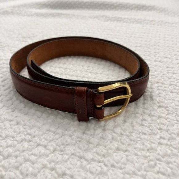 John Henry Other - John Henry Full Grain-Oil Tan Leather Belt Men’s 38 Brown Brass Buckle Casual